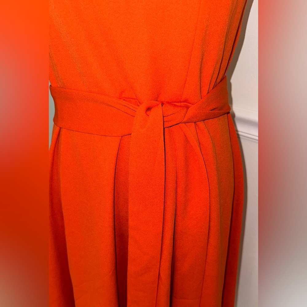 Dress Tells Fit & Flare Belted Dress – Size Large - Picture 3 of 9